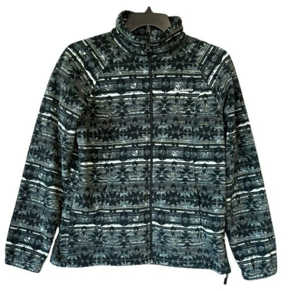 Columbia Sportswear‎ Aztec Print Full Zip Fleece Jacket Womens L